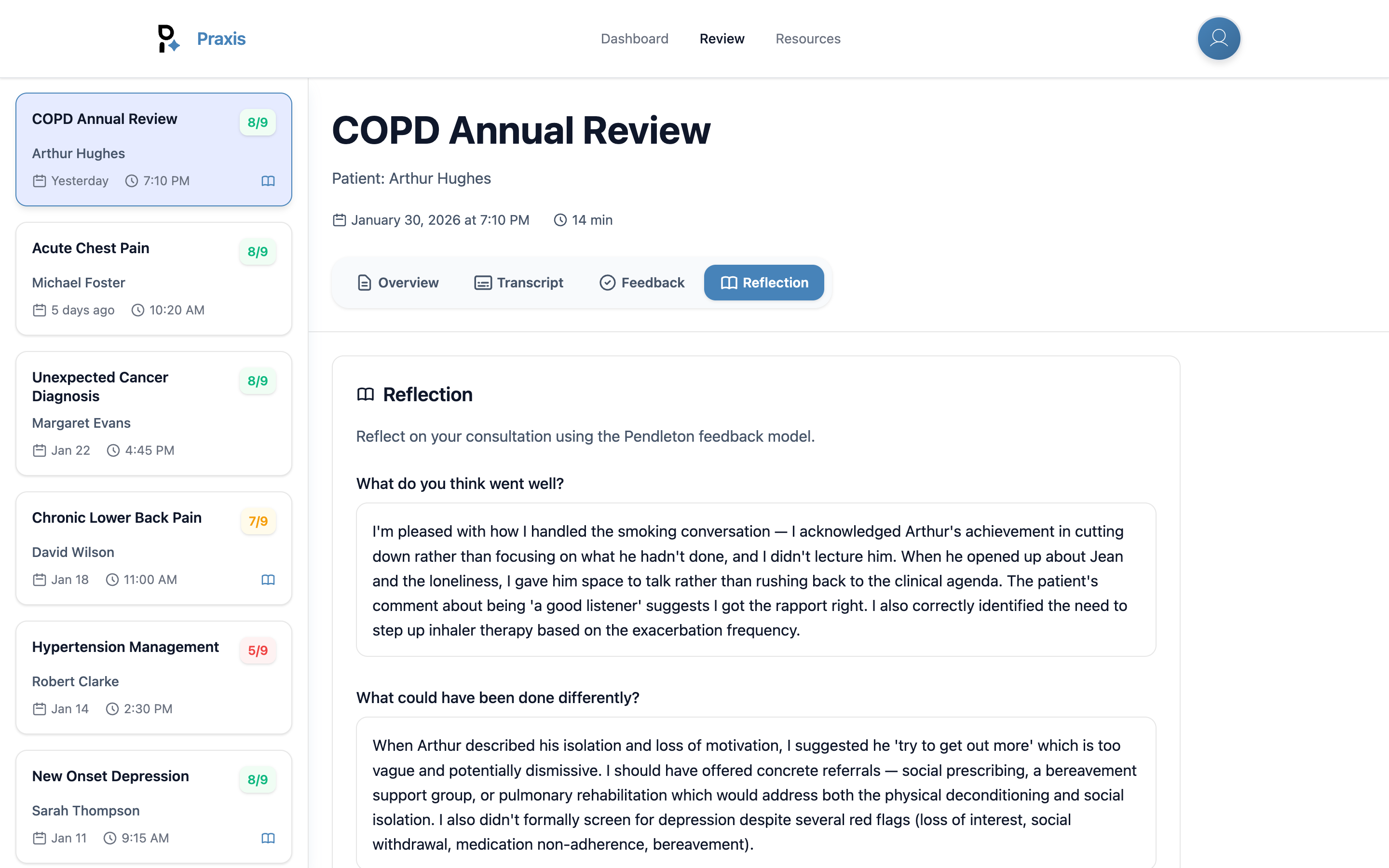 Praxis Review Reflection