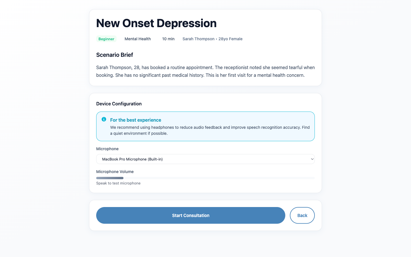 Praxis Consultation Briefing