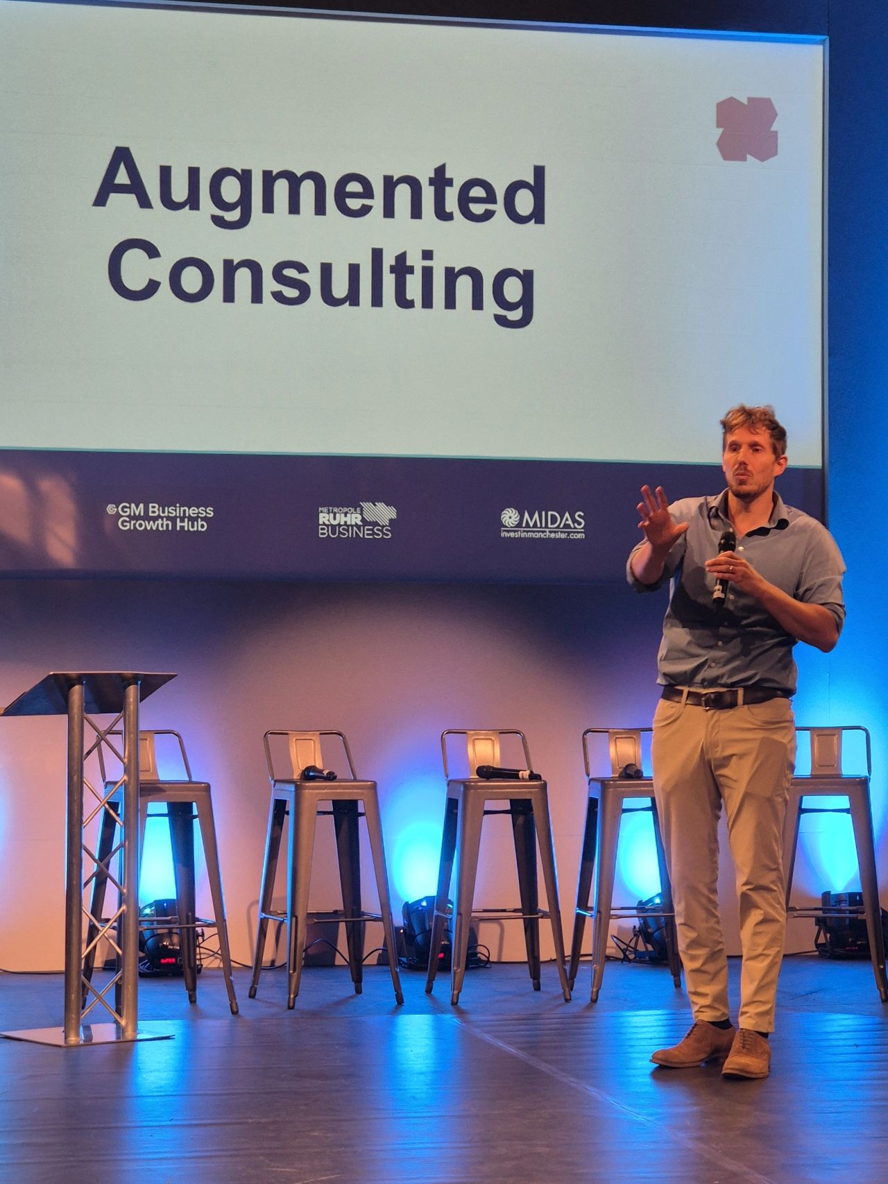 Presenting at innovation summit